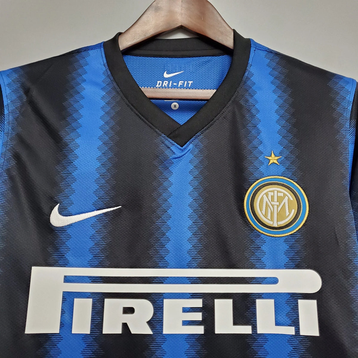 Long Sleeve Jersey Inter Milan Home 2010/11 Nike – Blue &amp; Black