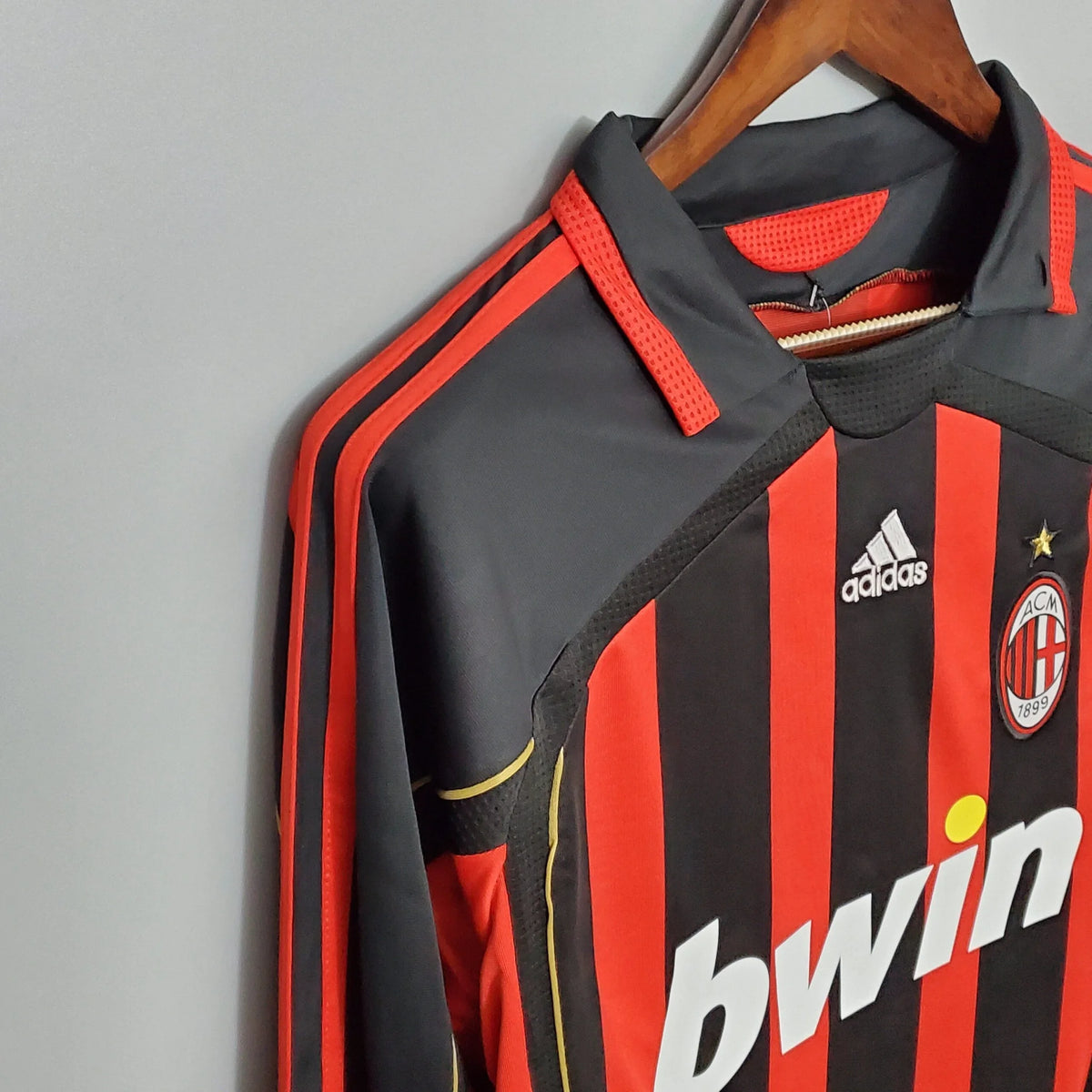 Long Sleeve Jersey Milan 2006/07 Adidas – Black &amp; Red