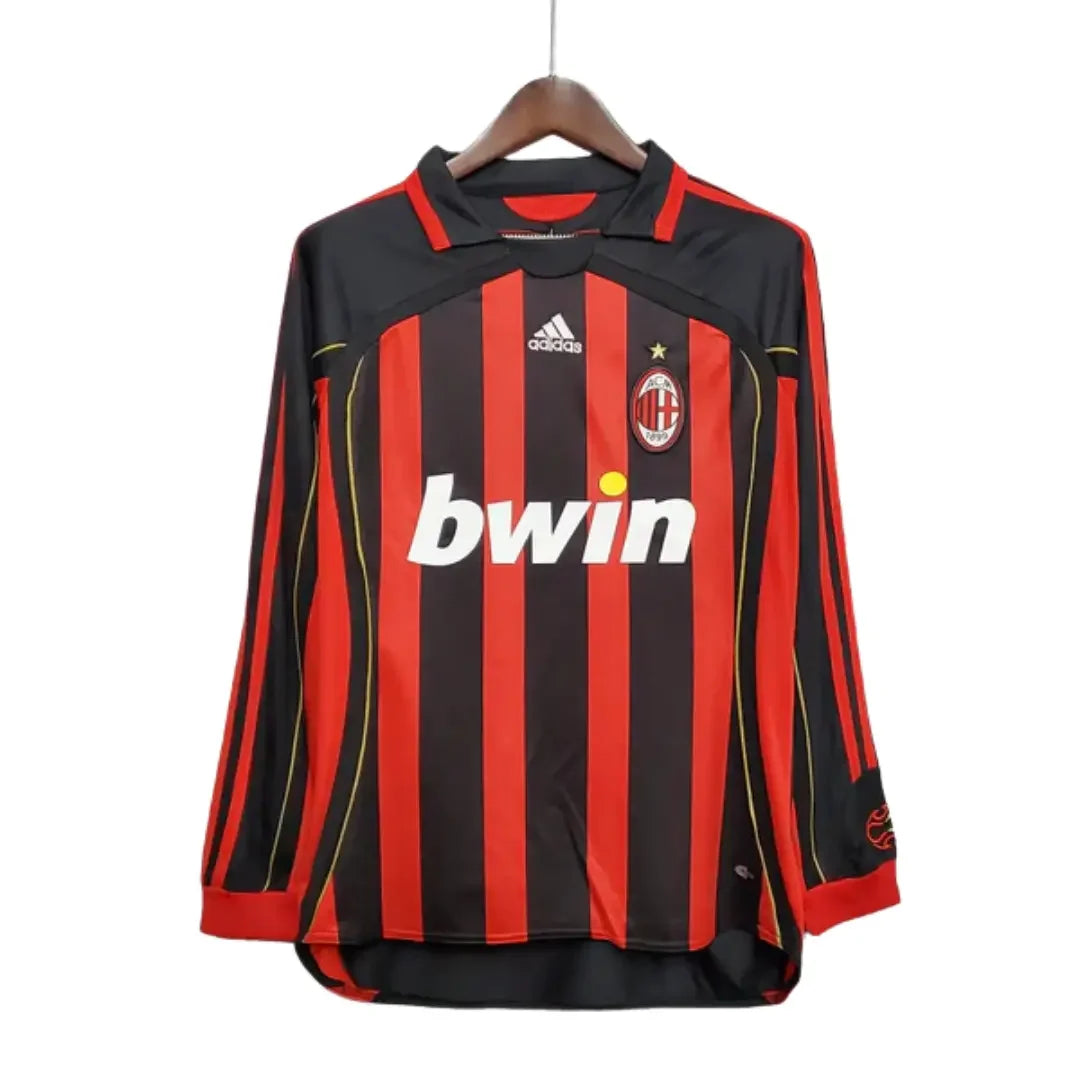 Long Sleeve Jersey Milan 2006/07 Adidas – Black &amp; Red