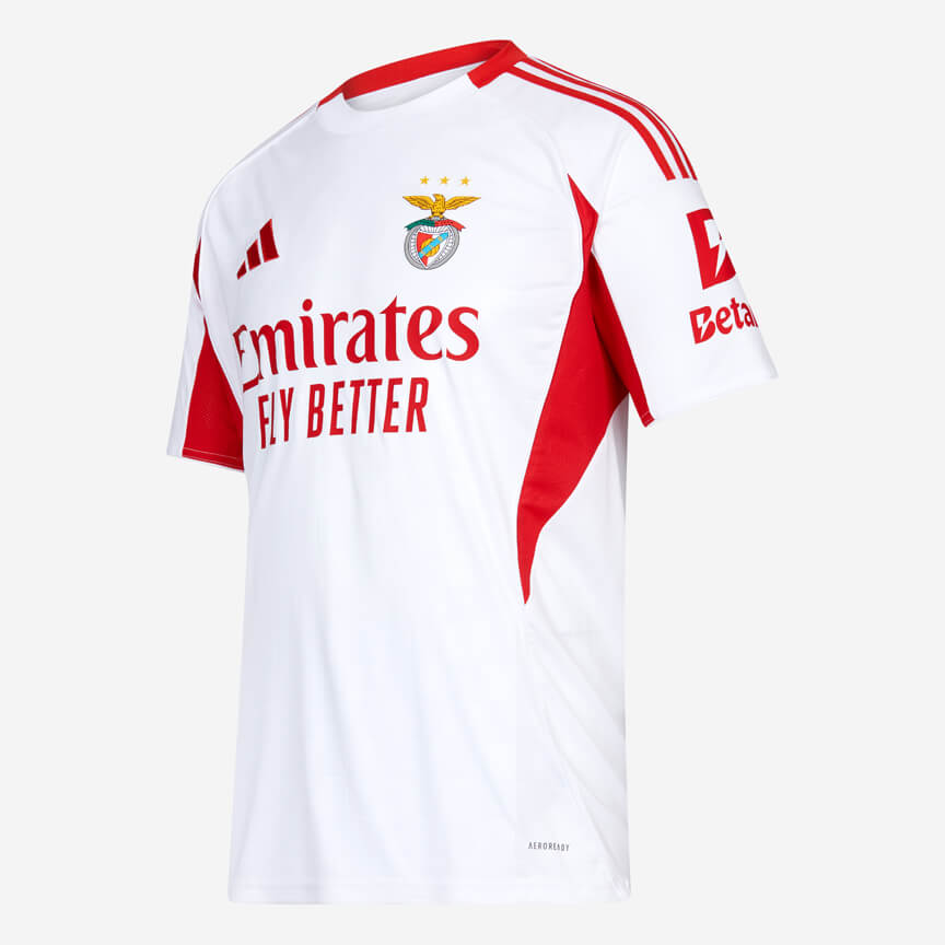 Benfica 2025/26 White Away Jersey