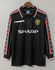 Retro Jersey Manchester United 1998/99 Long Sleeve Special Black