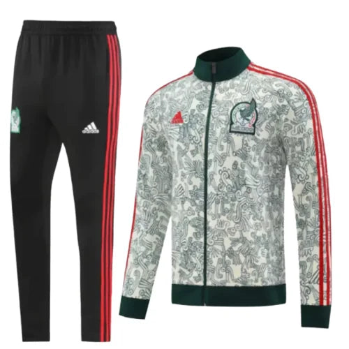 Travel Tracksuit Mexico – White &amp; Green