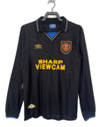 Retro Jersey Manchester United 1993/94 Long Sleeve Black